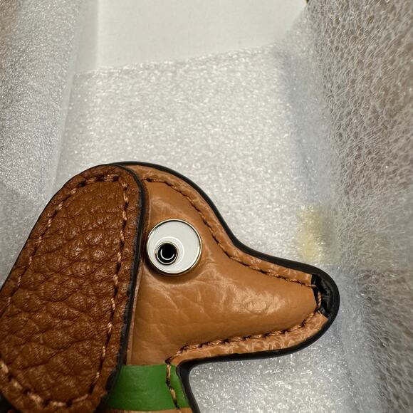 Kate Spade Warm Gingerbread Dog Dangle Bag Charm Wiener Dog Dachshund Bag Charm - Picture 4 of 8